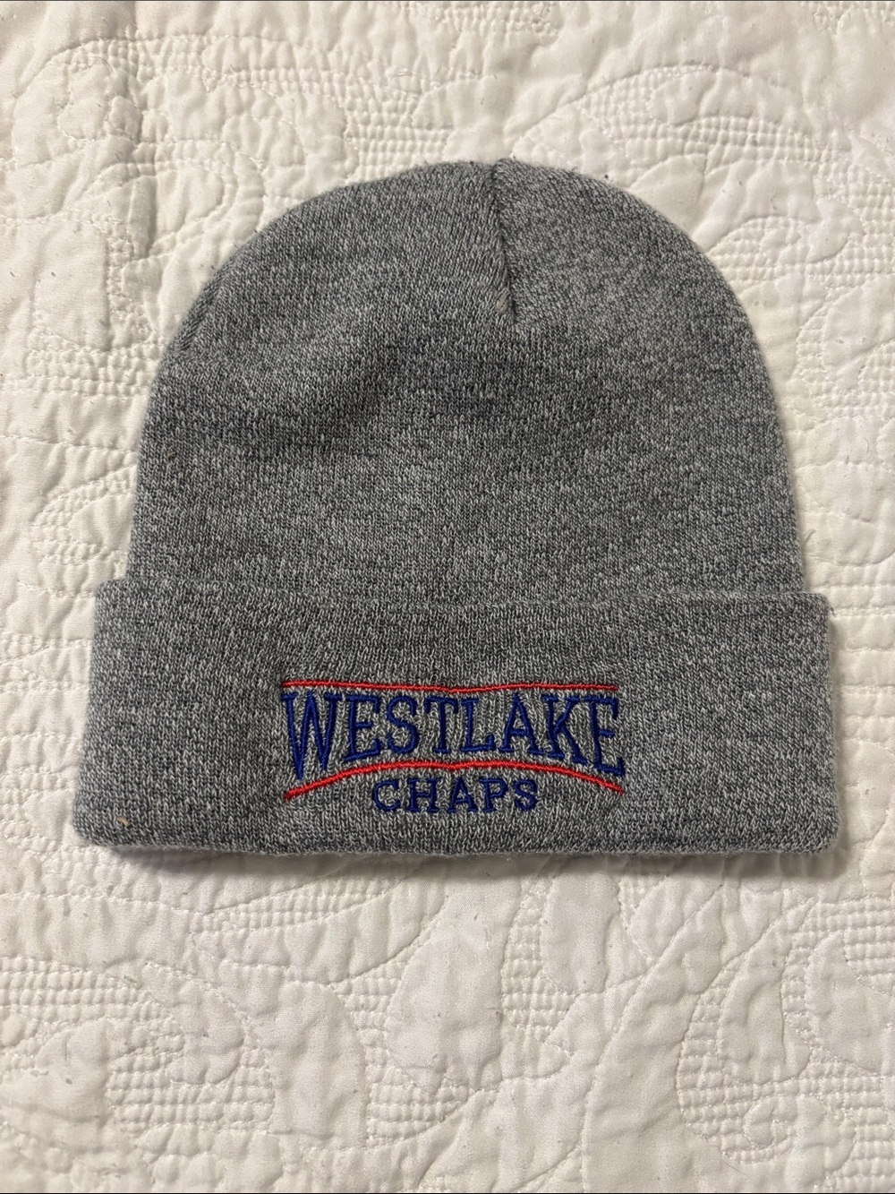Westlake Chaps Gray Cuffed Beanie